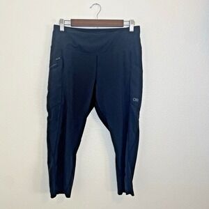 Outdoor Research Woman's Krypta Capri Leggings Black Size Medium‎ Zippers